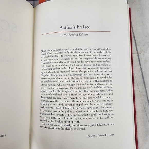 The Scarlett Letter Vintage 1979 Franklin Library Novel 1/4 Leather Bound - Picture 7 of 13